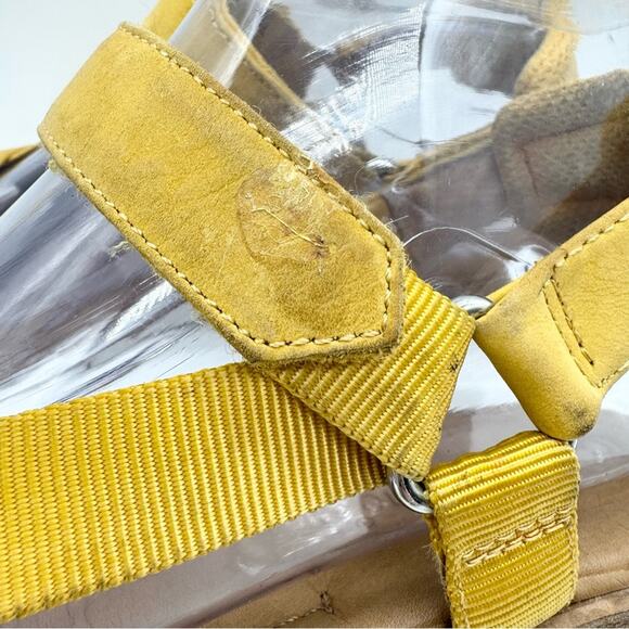 CC Corso Como Brawyn Strappy Nylon & Suede Sandal In Marigold Yellow Size 7 - Picture 8 of 13
